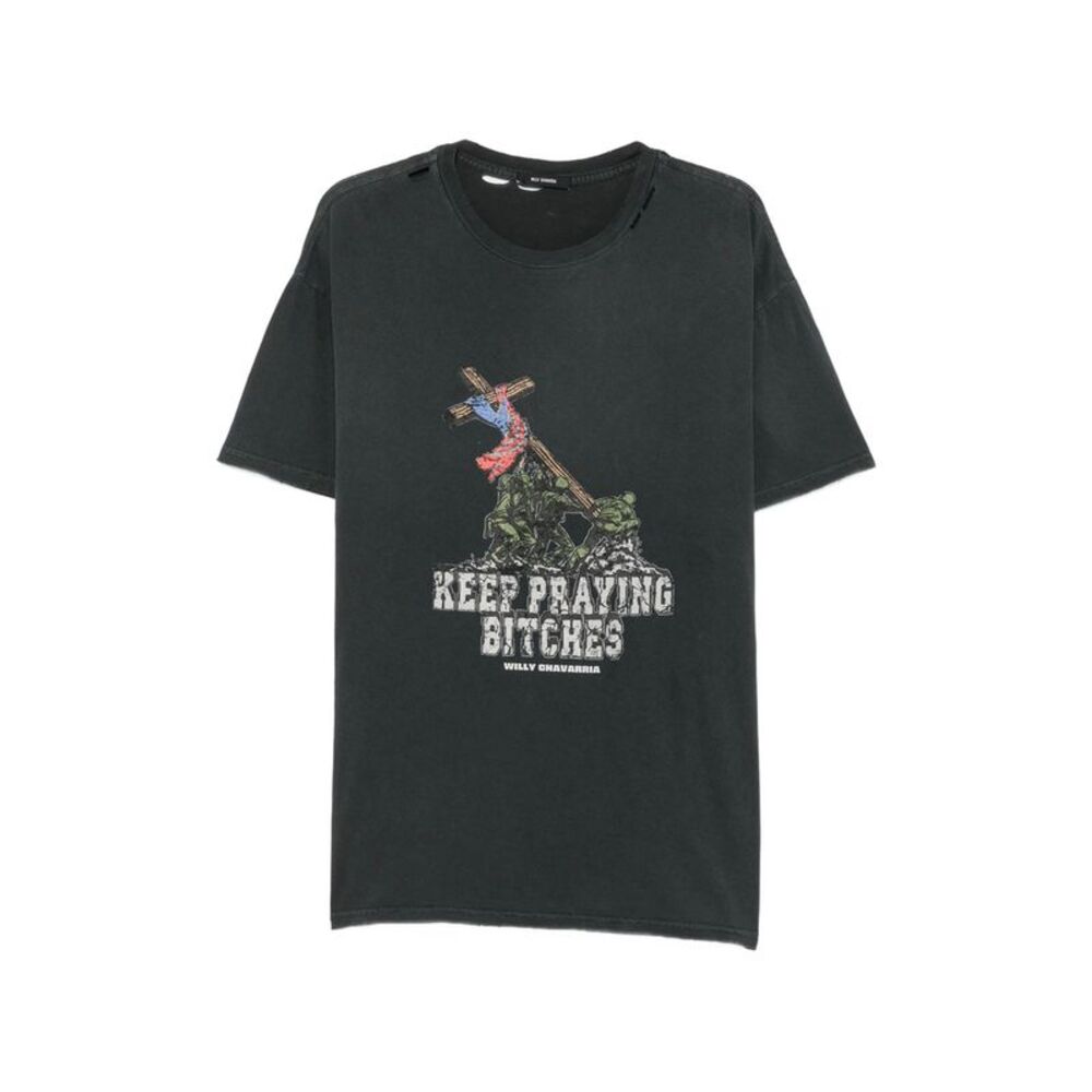 Willy Chavarria Grey T-Shirts & Vests - T-Shirts Men